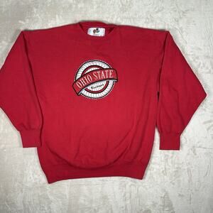 VTG Ohio State Buckeyes Big Logo Sweatshirt Midwest Embroidery 90s Men’s Size XL